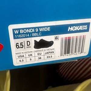 Hoka One One Bondi 9 Women's Running Shoe - Black/Black